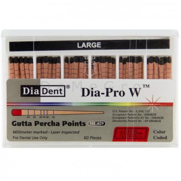 Artikel: Gutta Percha Points Dia-Pro W Large - Zwart
