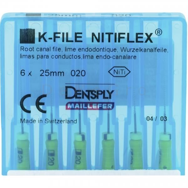 Artikel: K-vijlen Nitiflex 25mm ISO 020 Geel