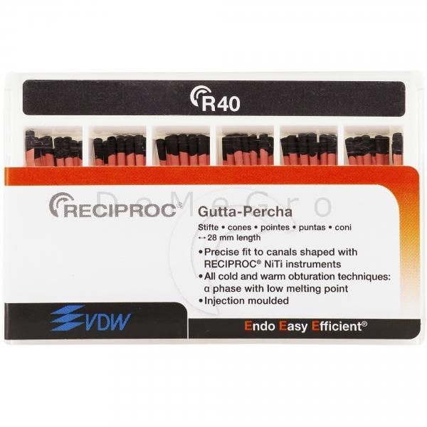 Artikel: Gutta Percha Points Reciproc Refill R40 - Zwart