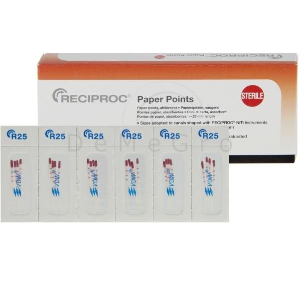 Artikel: Paper Points Reciproc 29mm - R25 Rood