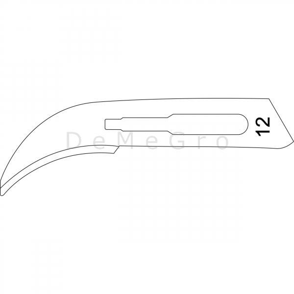 Artikel: Scalpelmesjes Disposable met Heft Steriel nr. 12