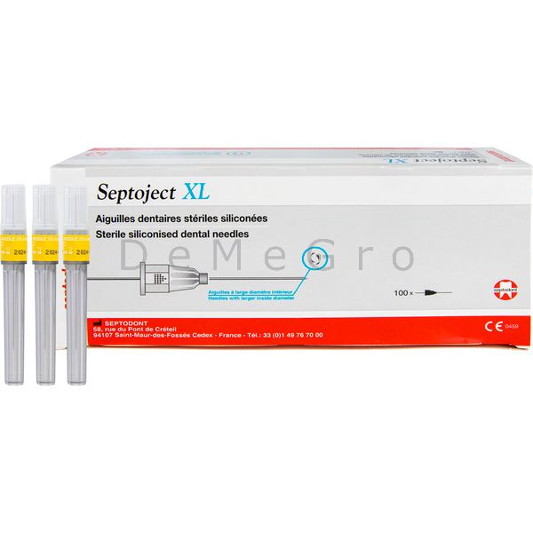 Artikel: Carpule Naalden Septoject XL 27G - 0,4 x 35mm