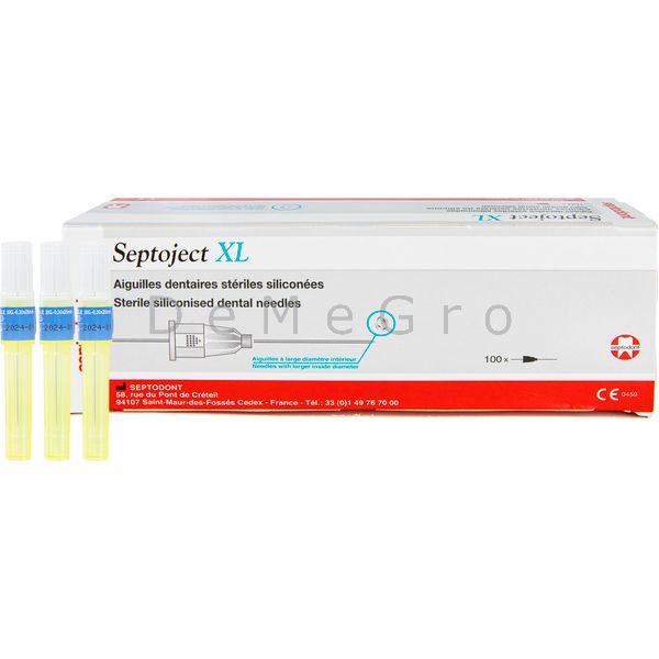 Artikel: Carpule Naalden Septoject XL 30G - 0,3 x 25mm