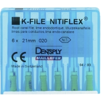 K-vijlen Nitiflex 21mm ISO 020 Geel