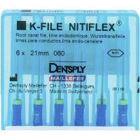 K-vijlen Nitiflex 21mm ISO 060 Blauw