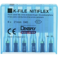 K-vijlen Nitiflex 21mm ISO 040 Zwart